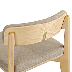 Барный стул из массива ясеня Elegant Ash Shape варинант исполнения - 1 | Loft Concept в Саратове