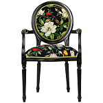 Стул с подлокотниками из натурального бука с изображением птиц и цветов Blooming Birds варинант исполнения - 1 | Loft Concept в Саратове