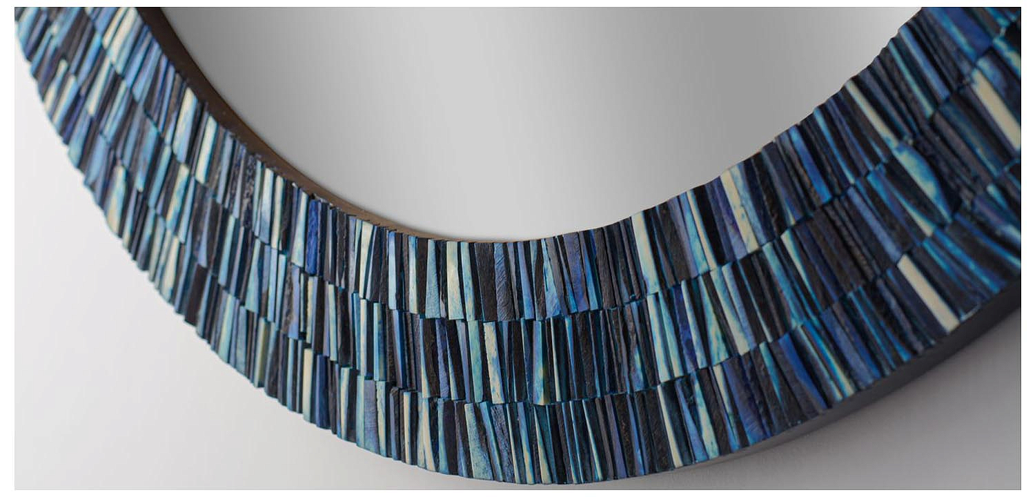 Зеркало Bone Inlay Round Mirror Зеркало Bone Inlay Round Mirror - Loft-Concept в Саратове