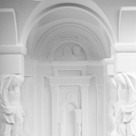 Встраиваемый в стену гипсовый светильник под покраску с колоннами и арками в античном стиле Antiquity Athena варинант исполнения - 10 | Loft Concept в Саратове