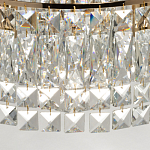 Потолочный светильник круглый с прозрачными подвесками Lunet варинант исполнения - 8 | Loft Concept в Саратове