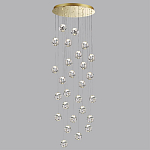 Люстра каскадня с 27-ю прозрачными шарообразными подвесами Bubbles Bocci варинант исполнения - 2 | Loft Concept в Саратове