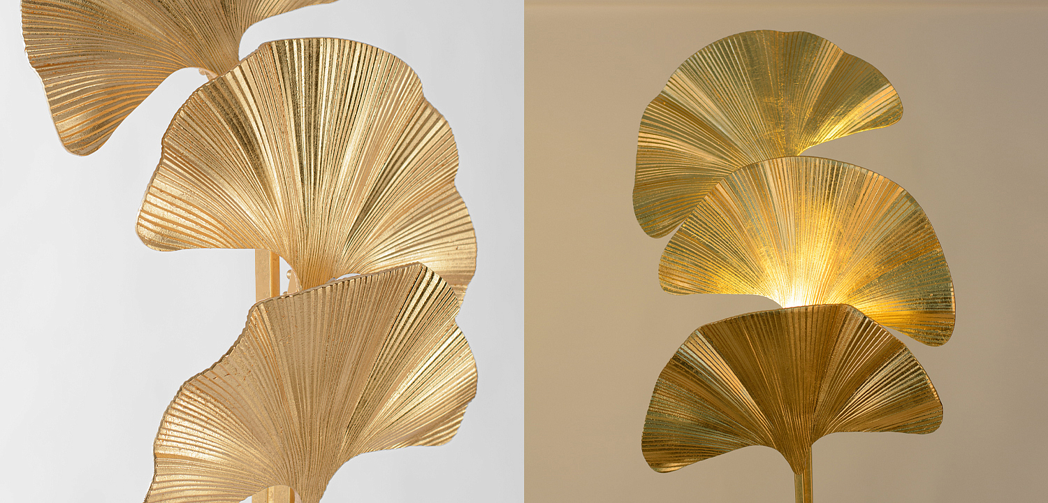 Торшер Palmas Gold Floor Lamp Торшер Palmas Gold Floor Lamp - Loft-Concept в Саратове