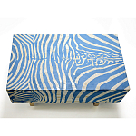 Кофейный стол Kenya Coffee Table Bone Inlay ZEBRA blue варинант исполнения - 1 | Loft Concept в Саратове
