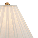 Настольная лампа с фактурным конусовидным абажуром и кожаным каркасом Malifis варинант исполнения - 2 | Loft Concept в Саратове