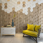 Гипсовая 3D панель с принтографией PM-47 варинант исполнения - 2 | Loft Concept в Саратове