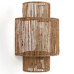 Бра с плетенным из джута плафоном Jutti H30 см варинант исполнения - 1 | Loft Concept в Саратове