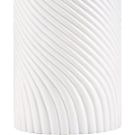 Настольная лампа с белым фактурным корпусом и черным абажуром Twisted варинант исполнения - 1 | Loft Concept в Саратове