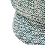 Дизайнерское мягкое кресло без подлокотников в голубой пестрой обивке Roux Armchair варинант исполнения - 5 | Loft Concept в Саратове