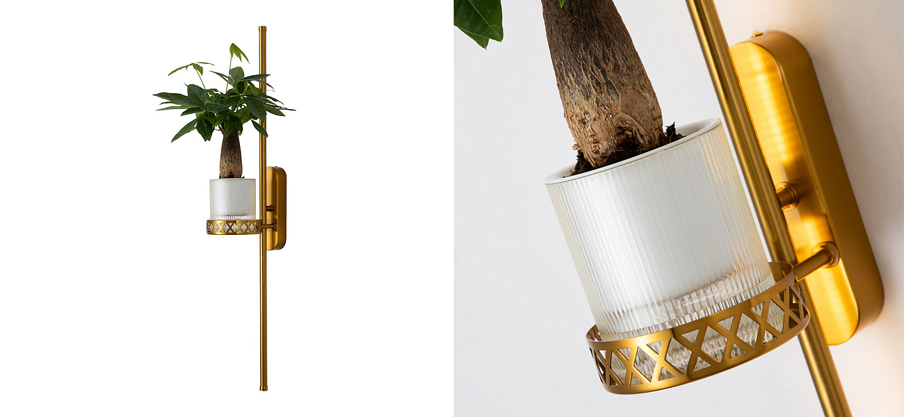 Бра с подставкой для кашпо Plants and Lamps 12 W Бра с подставкой для кашпо Plants and Lamps 12 W - Loft-Concept в Саратове