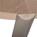 Столик журнальный с низкой круглой столешницей Wood Grain варинант исполнения - 2 | Loft Concept в Саратове