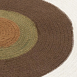 Ковер круглый из хлопка с контрастным узором Bullseye 150 варинант исполнения - 3 | Loft Concept в Саратове