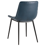 Стул с обивкой из экокожи темно-синего цвета RHOMBUSES UPHOLSTERY варинант исполнения - 4 | Loft Concept в Саратове