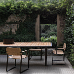 Дизайнерский стул с каркасом из металла с плетеными сиденьем и спинкой GREEN POINT Chair варинант исполнения - 9 | Loft Concept в Саратове