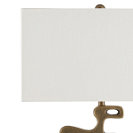 Настольная лампа с фигурным каркасом и прямоугольным тканевым абажуром Brutalist Profile варинант исполнения - 2 | Loft Concept в Саратове