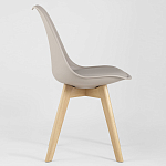 Стул с основой из пластика и мягким сиденьем Arvika Beige варинант исполнения - 2 | Loft Concept в Саратове