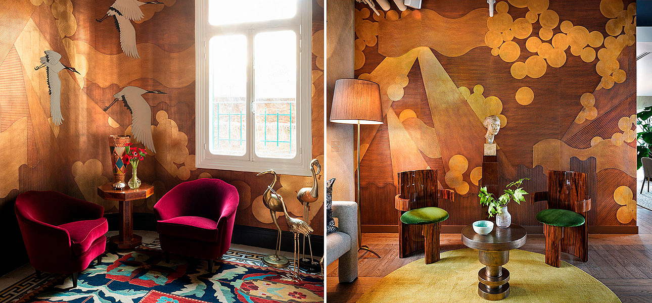 Обои ручная роспись Namban Polished Copper on Deep Rich Gold gilded paper Обои ручная роспись Namban Polished Copper on Deep Rich Gold gilded paper - Loft-Concept в Саратове