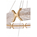 Люстра кольцевая с текстурным природным рисунком IceFlame варинант исполнения - 4 | Loft Concept в Саратове