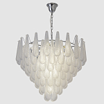 Люстра с подвесками из рифленного стекла в форме капель Textured Glass Chandelier варинант исполнения - 11 | Loft Concept в Саратове