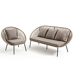 Садовое кресло Аcapulco Grey Chair варинант исполнения - 6 | Loft Concept в Саратове