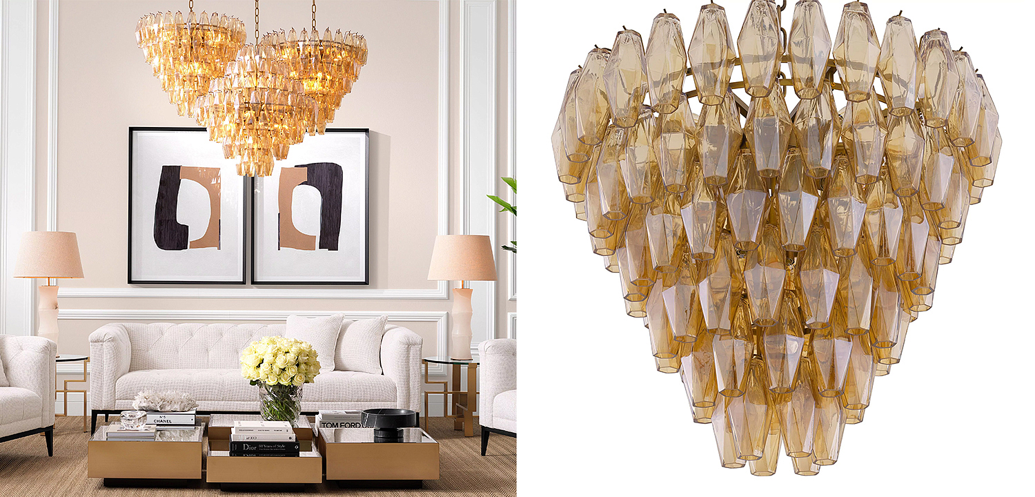 Люстра Eichholtz Chandelier Benini S Amber Люстра Eichholtz Chandelier Benini S Amber - Loft-Concept в Саратове