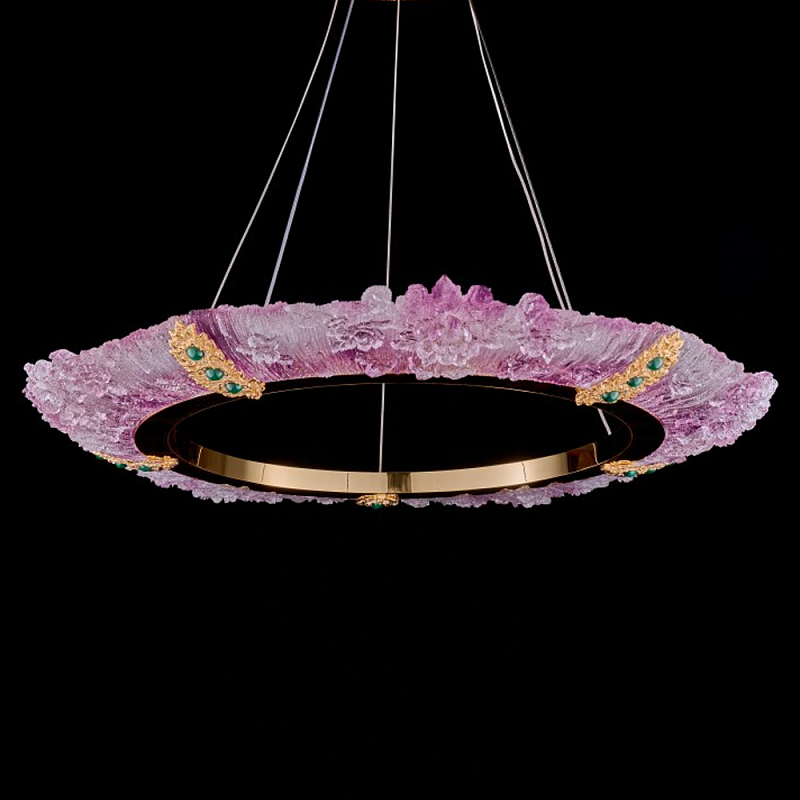 Люстра в форме кольца розовая Warm Pink Light Золотой Розовый Люстра в форме кольца розовая Warm Pink Light Золотой Розовый в Саратове | Loft Concept