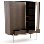 Шкаф из серого дуба Sawada Gray Oak Cabinet варинант исполнения - 3 | Loft Concept в Саратове