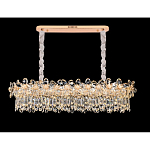 Люстра с декоративными элементами в виде крупных хрустальных цветов Palace Gardens варинант исполнения - 4 | Loft Concept в Саратове