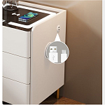 Умная прикроватная тумбочка c зарядкой для телефона Smart Furniture варинант исполнения - 3 | Loft Concept в Саратове