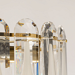 Люстра многоярусная с овальными прозрачными подвесками 36 см Harmonica варинант исполнения - 7 | Loft Concept в Саратове