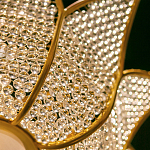 Люстра в форме тюльпана с лепестками из прозрачных стеклянных бусин Hanging Flowers варинант исполнения - 5 | Loft Concept в Саратове