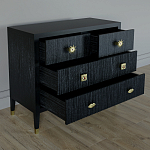 Бельевой Комод с 4 ящиками Elsa Dreams Black варинант исполнения - 2 | Loft Concept в Саратове