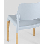 Пластиковый стул на ножках из массива бука Ferret Grey-Blue варинант исполнения - 3 | Loft Concept в Саратове