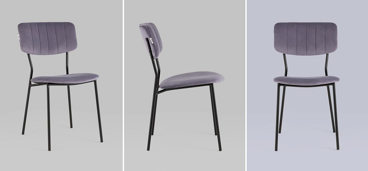 Стул Singer Chair без подлокотника Пыльно-Сиреневый Велюр Стул Singer Chair без подлокотника Пыльно-Сиреневый Велюр - Loft-Concept в Саратове