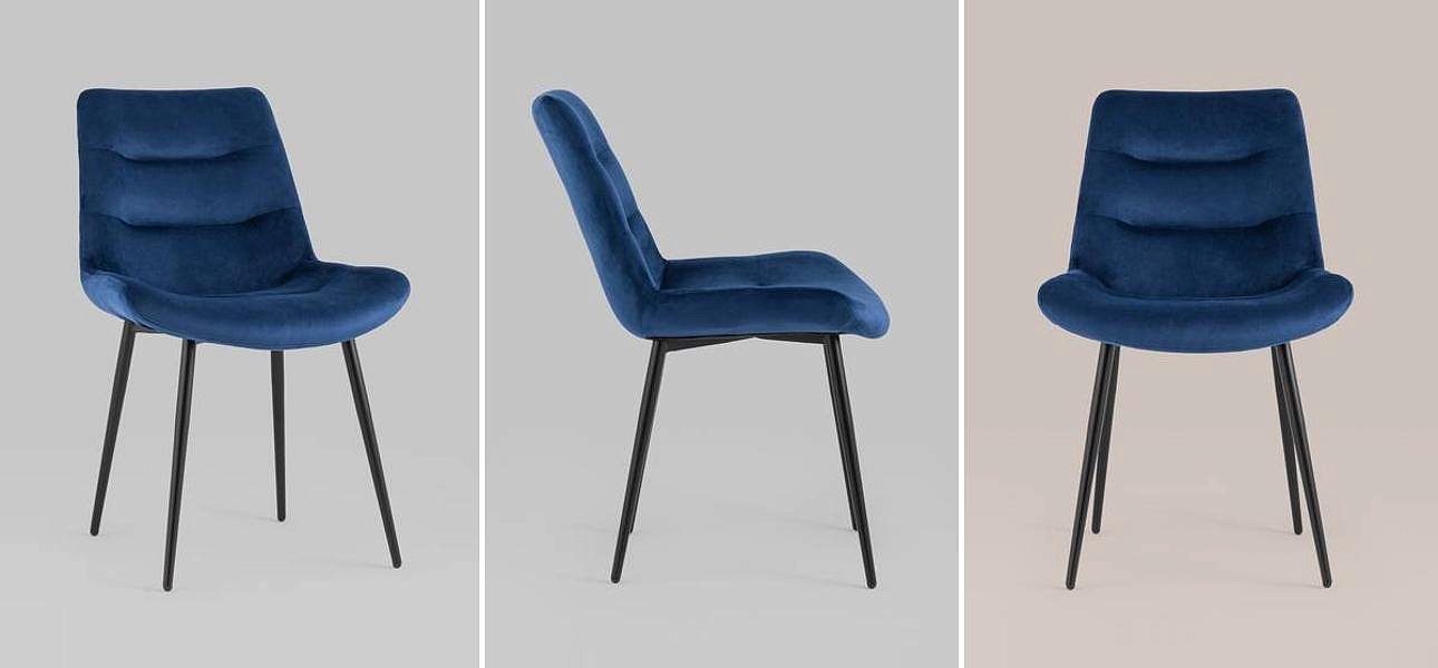 Стул Austin Chair Велюр Индиго Стул Austin Chair Велюр Индиго - Loft-Concept в Саратове