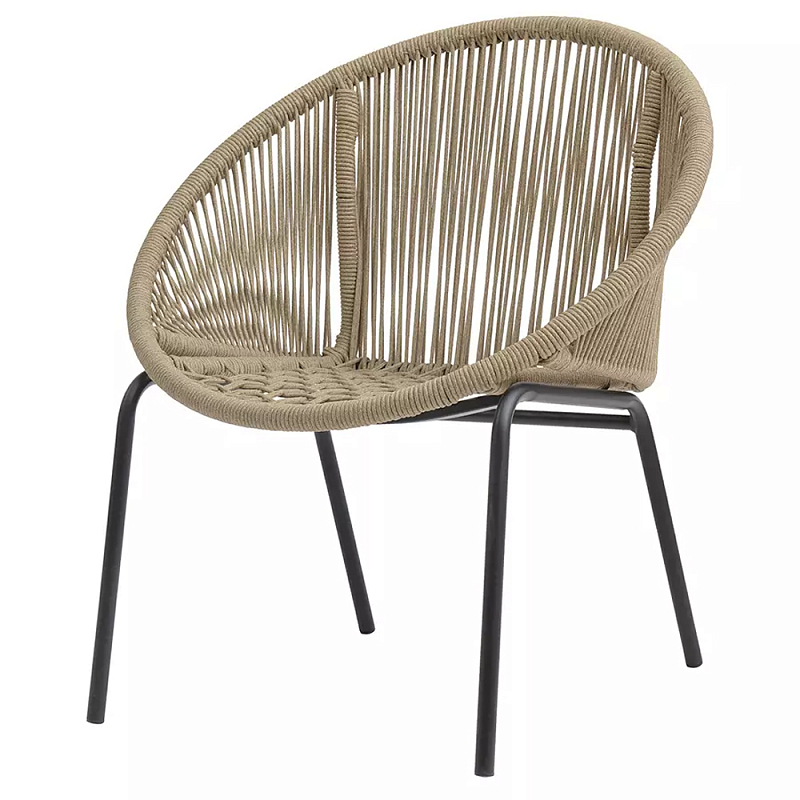 Кресло плетеное круглое Round Wicker Chair Коричневый Кресло плетеное круглое Round Wicker Chair Коричневый в Саратове | Loft Concept