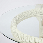 Комплект обеденный из ротанга Eloise grand white варинант исполнения - 13 | Loft Concept в Саратове