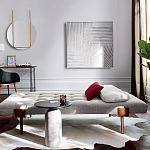 Дизайнерский журнальный стол с чёрной круглой столешницей Visanyp варинант исполнения - 2 | Loft Concept в Саратове