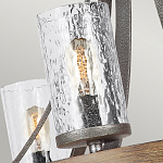 Люстра с цилиндрическим плафонами из толстого волнистого стекла в индустриальном стиле Feiss варинант исполнения - 12 | Loft Concept в Саратове