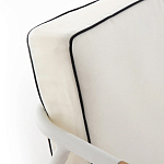 Садовый 2-х местный диван с подлокотниками из тика White варинант исполнения - 7 | Loft Concept в Саратове