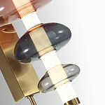 Бра с плафоном из разноцветного стекла Glass Peonies варинант исполнения - 1 | Loft Concept в Саратове