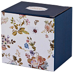 Кружка белая из фарфора с рисунком цветов 400 мл Garden Whisper Porcelain Set  варинант исполнения - 2 | Loft Concept в Саратове