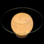 Торшер - журнальный стол Cryptocrystalline Stone варинант исполнения - 7 | Loft Concept в Саратове