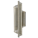 Бра серебряное изогнутой формы с перфорацией Perforation варинант исполнения - 3 | Loft Concept в Саратове