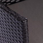 Обеденный комплект из искуственного ротанга Vintara черный варинант исполнения - 5 | Loft Concept в Саратове