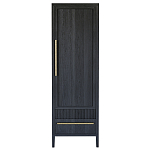 Узкий Шкаф Primo с 2 выдвижными ящиками Черный дуб варинант исполнения - 1 | Loft Concept в Саратове