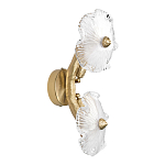 Бра с ветвистыми бронзовыми элементами и стеклянными рифлеными дисками Textured Glass Bra варинант исполнения - 4 | Loft Concept в Саратове