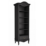 Стеллаж черный узкий из массива бука с 5-ю полками Black Provence варинант исполнения - 1 | Loft Concept в Саратове