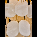 Люстра с овальными подвесками из натурального камня Spatial Composition варинант исполнения - 4 | Loft Concept в Саратове