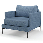 Мебельная ткань Шенилл голубой цвет 138 см T4-26 варинант исполнения - 5 | Loft Concept в Саратове